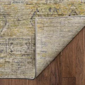 Machine Washable Vico Gold 2\'6\" x 3\'10\" Rug