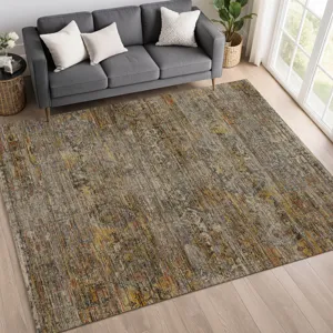 Machine Washable Vico Gray 9\' x 12\' Rug