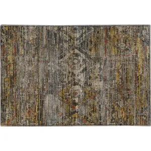 Machine Washable Vico Gray Rug