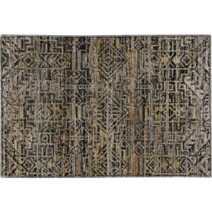 Machine Washable Vico Black Rug