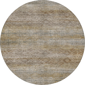 Machine Washable Vico Linen 8' x 8' Round Rug