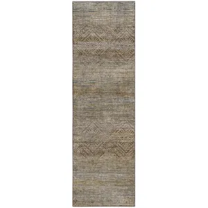 Machine Washable Vico Linen 2\'3\" x 7\'6\" Runner Rug