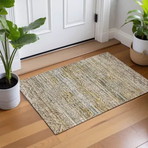 Machine Washable Vico Linen 1\'8\" x 2\'6\" Rug