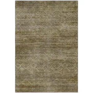Machine Washable Vico Olive Rug