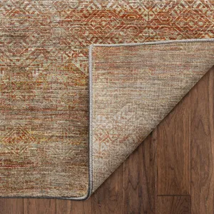 Machine Washable Vico Paprika 5\' x 7\'6\" Rug
