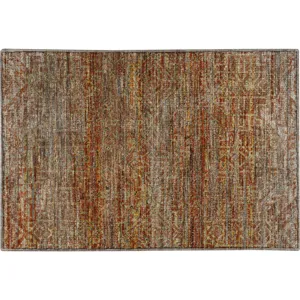 Machine Washable Vico Paprika 1\'8\" x 2\'6\" Rug