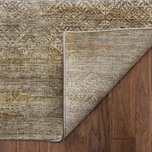 Machine Washable Vico Taupe 3\' x 5\' Rug