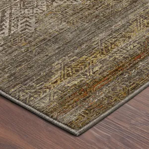 Machine Washable Vico Taupe 3\' x 5\' Rug