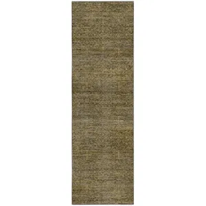 Machine Washable Vico Gold 2'3" x 7'6" Runner Rug