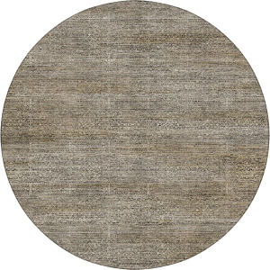 Machine Washable Vico Khaki 8' x 8' Round Rug