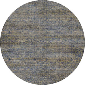 Machine Washable Vico Navy 8' x 8' Round Rug