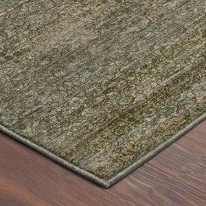 Machine Washable Vico Olive 9\' x 12\' Rug