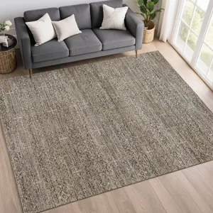 Machine Washable Vico Silver 2\'6\" x 3\'10\" Rug