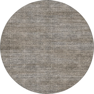 Machine Washable Vico Silver 8' x 8' Round Rug
