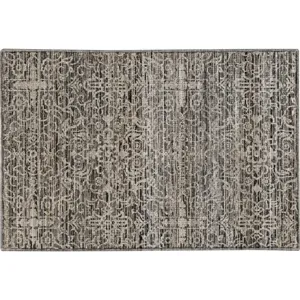 Machine Washable Vico Silver Rug