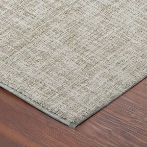 Luxury Washable Voyage Beige 8\' x 8\' Round Rug