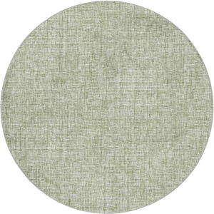 Luxury Washable Voyage Celery 8' x 8' Round Rug