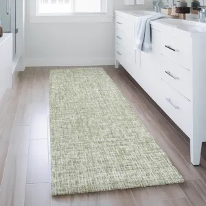 Luxury Washable Voyage Celery 2\'3\" x 7\'6\" Runner Rug