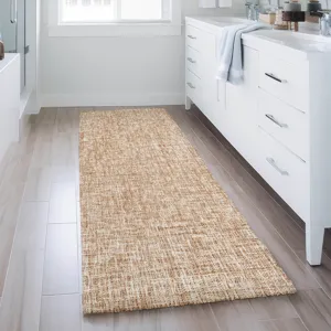 Luxury Washable Voyage Copper 2\'3\" x 7\'6\" Runner Rug