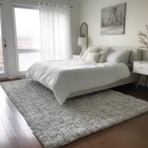 Luxury Washable Voyage Gray 9\' x 12\' Rug