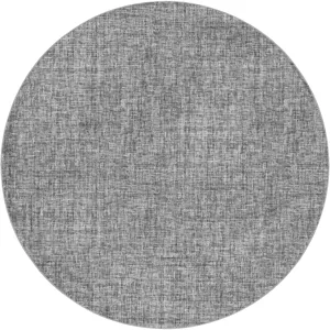 Luxury Washable Voyage Gray 8\' x 8\' Round Rug
