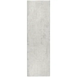 Luxury Washable Voyage Ivory 2'3" x 7'6" Runner Rug