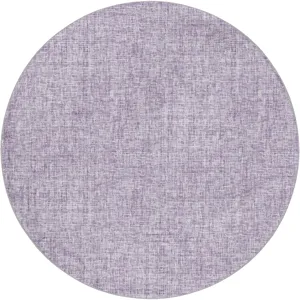 Luxury Washable Voyage Lavender 8' x 8' Round Rug