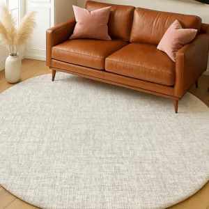Luxury Washable Voyage Linen 8\' x 8\' Round Rug