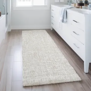 Luxury Washable Voyage Linen 2\'3\" x 7\'6\" Runner Rug