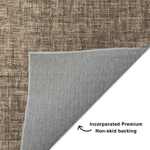 Luxury Washable Voyage Mocha 8\' x 10\' Rug