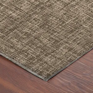 Luxury Washable Voyage Mocha 8\' x 10\' Rug