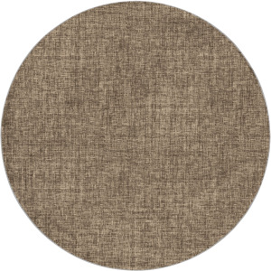 Luxury Washable Voyage Mocha 8' x 8' Round Rug