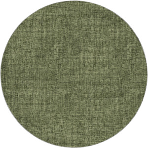 Luxury Washable Voyage Olive 8' x 8' Round Rug