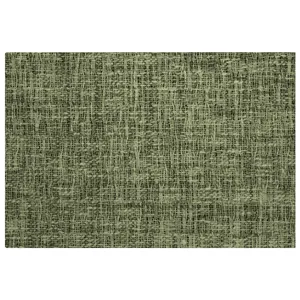 Luxury Washable Voyage Olive 1\'8\" x 2\'6\" Rug