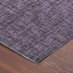 Luxury Washable Voyage Plum 3\' x 5\' Rug