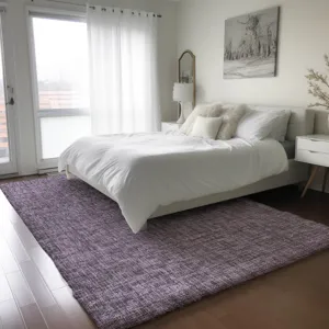 Luxury Washable Voyage Plum 3\' x 5\' Rug