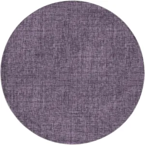 Luxury Washable Voyage Plum 8\' x 8\' Round Rug