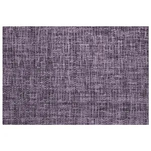 Luxury Washable Voyage Plum 1\'8\" x 2\'6\" Rug
