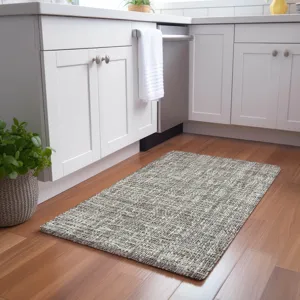 Luxury Washable Voyage Putty 1\'8\" x 2\'6\" Rug