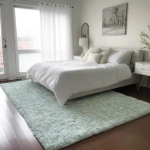 Luxury Washable Voyage Seafoam 8\' x 10\' Rug