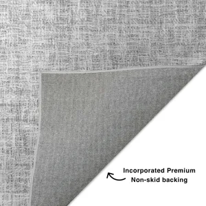 Luxury Washable Voyage Silver 10\' x 14\' Rug