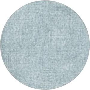 Luxury Washable Voyage Sky 8\' x 8\' Round Rug