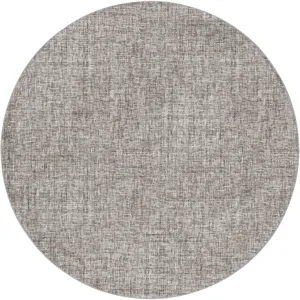 Luxury Washable Voyage Taupe 8\' x 8\' Round Rug