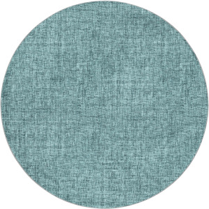Luxury Washable Voyage Teal 8' x 8' Round Rug