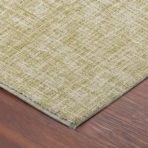 Luxury Washable Voyage Wheat 1\'8\" x 2\'6\" Rug