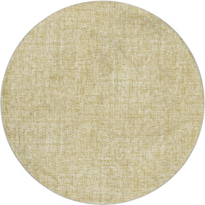 Luxury Washable Voyage Wheat 8' x 8' Round Rug