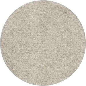 Luxury Washable Voyage Beige 8\' x 8\' Round Rug