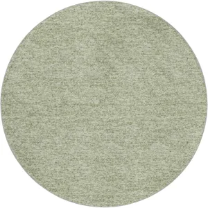 Luxury Washable Voyage Celery 8' x 8' Round Rug