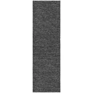 Luxury Washable Voyage Charcoal 2\'3\" x 7\'6\" Runner Rug
