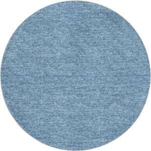 Luxury Washable Voyage Denim 8' x 8' Round Rug